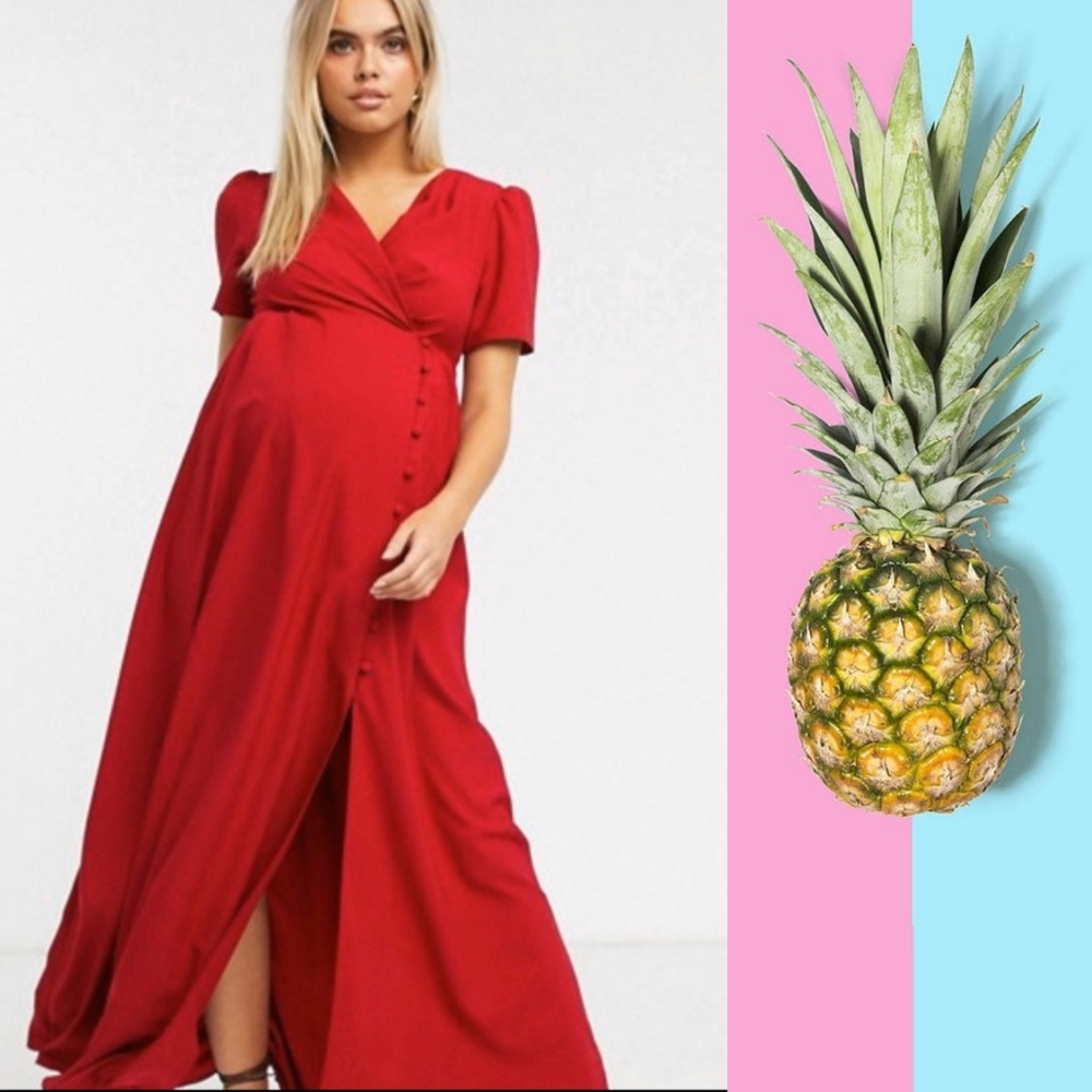 ASOS Maternity Red Maxi Dress